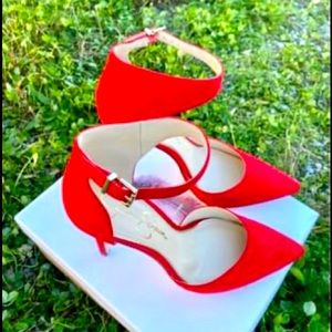 Red heels only worn to take pictures.